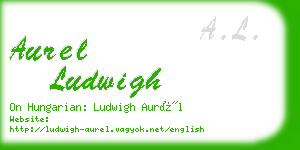 aurel ludwigh business card